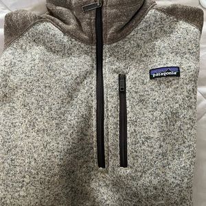 Patagonia Mens Better Sweater Bleached Stone/ Pale Khaki Size XXL